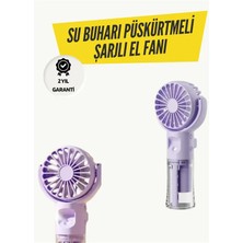 GIGA Mini Masaüstü ve El Tipi Buğu Fanı – Su Depolu, Şarj Edilebilir, Nemlendirici Özellikli