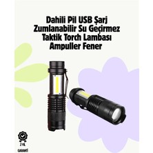 GIGA 2000 Lümen LED El Feneri - Suya Dayanıklı, Odaklı, Klipsli