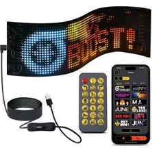 Epilons LED Panel Cama Yapışan Telefon Kontrollü LED Ekran Panel 16*64 LED Sayısı