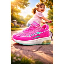 Almira Anne Bebek Kız Çocuk Spor Ayakkabıları Pembe Renkli Bağcıklı Modeller