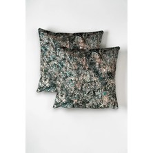 Radora 2 Adet Lavender Temalı Çift Taraf Dijital Baskılı Fermuarlı Kırlent Kılıfı