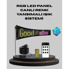 GIGA 5V USB Akıllı Piksel LED Panel – Mobil Uygulama Kontrollü, Renkli Işık Efektli