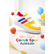 papucumun dünyası Günlük Bebek Çocuk Sneaker Cırt Cırt Bantlı Spor Ayakkabı Yürüyüş Ayakkabısı