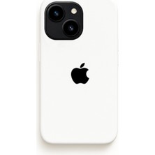 Demina iPhone 13 / 14 Uyumlu Beyaz Logo Baskılı Içi Kadife Lansman Kılıf