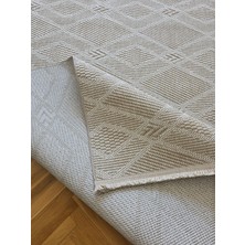 Badelya Home Lara 05 Bej Krem Sisal Iskandinav Extra Yumuşak Özel Kesim Kolay Temizlenen Salon Koridor Halısı