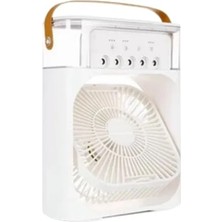 GIGA Mini Klima Fan | Usb'li, 7 Renk Gece Işığı, 3'ü 1 Arada Fonksiyon