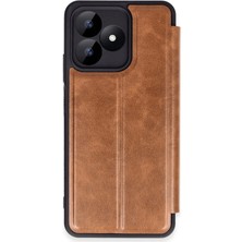 Note 50 4g Kılıf Flip Cover - Taba