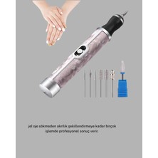 GIGA 20.000 Rpm Tırnak Matkabı + Mini LED Oje Kurutma Cihazı Seti