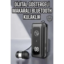 GIGA Kablolu Makaralı Bluetooth Kulaklık Uzun Pil Ömrü Dijital Göstergeli