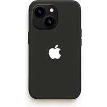 Demina iPhone 13 / 14 Uyumlu Beyaz Logo Baskılı Içi Kadife Lansman Kılıf