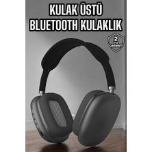 GIGA P9 Plus Hi-Fi Ses Kalitesi Ayarlanabilir Mikrofonlu Bluetooth Kulaklık Siyah