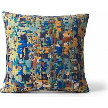 Elanora Home Lüks Renkli Dokuma Dekoratif Kırlent Kılıfı ,modern Soyut Desenli Premium Yastık Kılıfı