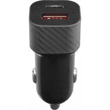 GIGA Araç Içi Hızlı Şarj Soketi 38W Oto Çakmaklık Type-C Araba Çakmaklık