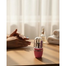 Marsilyan Tırnak Bakım Manikür Pedikür Seti 4 Parça Pembe Pratik Günlük Kullanım