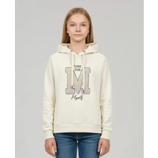 Alg KIZ ÇOCUK 3 İPLİK ŞARDONLU SÜZENE NAKIŞ İŞLEMELİ SWEATSHIRT (Bir Beden Büyük Önerilir)