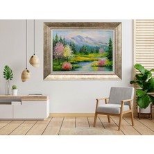 Giyense Gümüş Çerçeveli Dekoratif Tablo NUM2412