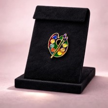 Mdm Style Ressam Paleti Figürlü Broş