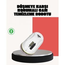 Marsilyan Ups Destekli Düşmeye Karşı Korumalı Cam Temizleme Robotu