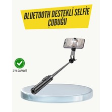 Marsilyan Bluetooth Selfie Çubuğu – Işıklı, Katlanabilir, Uzaktan Kumandalı