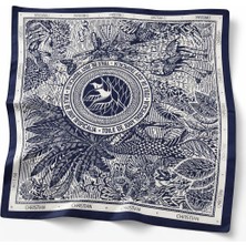 Bermody Kadın Bandana Fular 50X50 Kare Eşarp Rayon Italyan Dikişli Boyun Fuları Saç Bandana