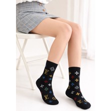 Gigi Giyim Kendinden Desenli Kadın Soket Çorap