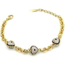 Xuping Nazar Vip Bileklik - Altın