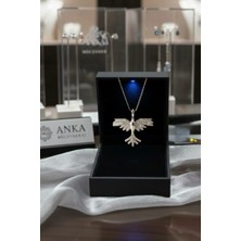 Anka Mücevherat Işıklı Kutuda 925 Ayar Gümüş Anka Kuşu Kadın Kolye