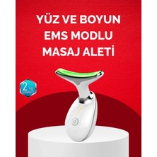 Marsilyan USB Şarjlı LED Işık Terapili Yüz Boyun Bakım Cihazı