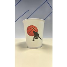 SBStrend Basketbol Temalı Doğumgünü Etkinlik Parti Karton Bardak 7 Oz 50 Adet
