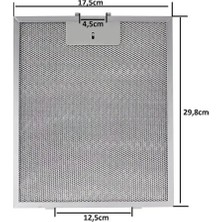 Hgnm E-Trading 175X298 mm Davlumbaz Yağ Filtresi – Aspiratör Metal Kaset Filtre Teli 17,5X29,8 cm | Üniversal Davlumbaz Aspiratör Yağ Tutucu Filtre