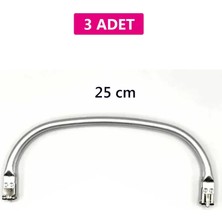 Gizli Metal Mango Çanta Bursu – 3 Adet - 25 cm - Metal Çanta Aparatı Çanta Aksesuarı