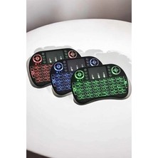 Marsilyan USB Bağlantılı Mini Q Klavye Işıklı Tüm Cihazlara Uyumlu