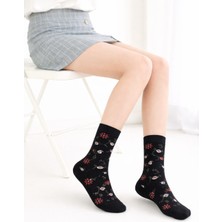 Gigi Giyim Kendinden Desenli Kadın Soket Çorap