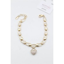 Taşlı Vip Bileklik - Rose