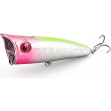 Tokyo Tackle Spray Water Popper Su Üstü Püskürtmeli Sahte Popper Yem 10CM 20GR  Renk:pink Yellow Back