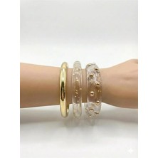 3'lü Set Bilezik - Şeffaf