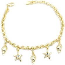 Deniz Kabuğu Charm Bileklik - Altın