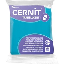 Cernit : Şeffaf Polimer Modelleme Hamuru (Modelleme Kili) : 56 gr : Turquoise Blue
