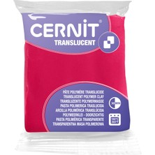Cernit : Şeffaf Polimer Modelleme Hamuru (Modelleme Kili) : 56 gr : Ruby Red