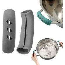 Usin 2 Çift Iparmak Koruyucu Silikon Sıcak Tencere Tava Sahan Tepsi Künefe Tutacağı Fırın Kulp Tutacak