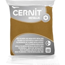 Cernit : Metalik  Polimer Modelleme Hamuru (Modelleme Kili) : 56 gr : Rich Gold