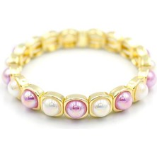 Lastikli Taşlı Bileklik - Çok Renkli