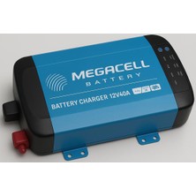 Megacell 12V 40A Akıllı Şebeke Şarj Cihazı