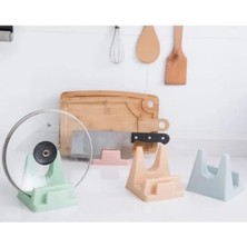 Uslucan Alışveriş Tencere Kapağı ve Kesme Tahtası Tutucu Mutfak Standı