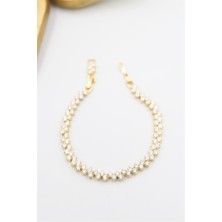 Taşlı Xuping Vip Bileklik - Altın