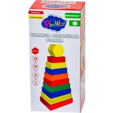 NessiWorld Ahşap Dikdörtgen Renkli Kule