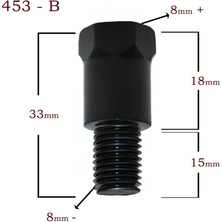 HSB-453-BAYNA Dönüştürücü Aparat 8mm- / 8mm+