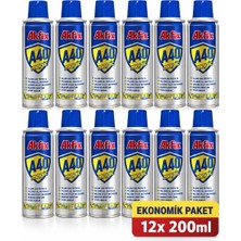 Akfix A40 Pas Önleyici Çok Amaçlı Sprey 200ML - 12'li Ekonomik Set