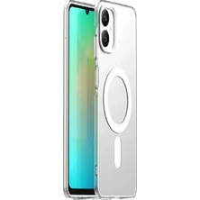 Teknomoda Samsung Galaxy A05 Kılıf Magsafe Uyumlu Manyetik Şeffaf Silikon Kapak