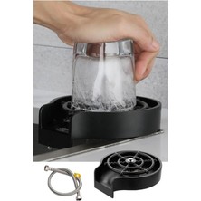 Tonkut Yüksek Basınçlı Otomatik Bardak Yıkama Aparatı Mutfak Lavabosu Hızlı Kupa Biberon Durulama Sistemi